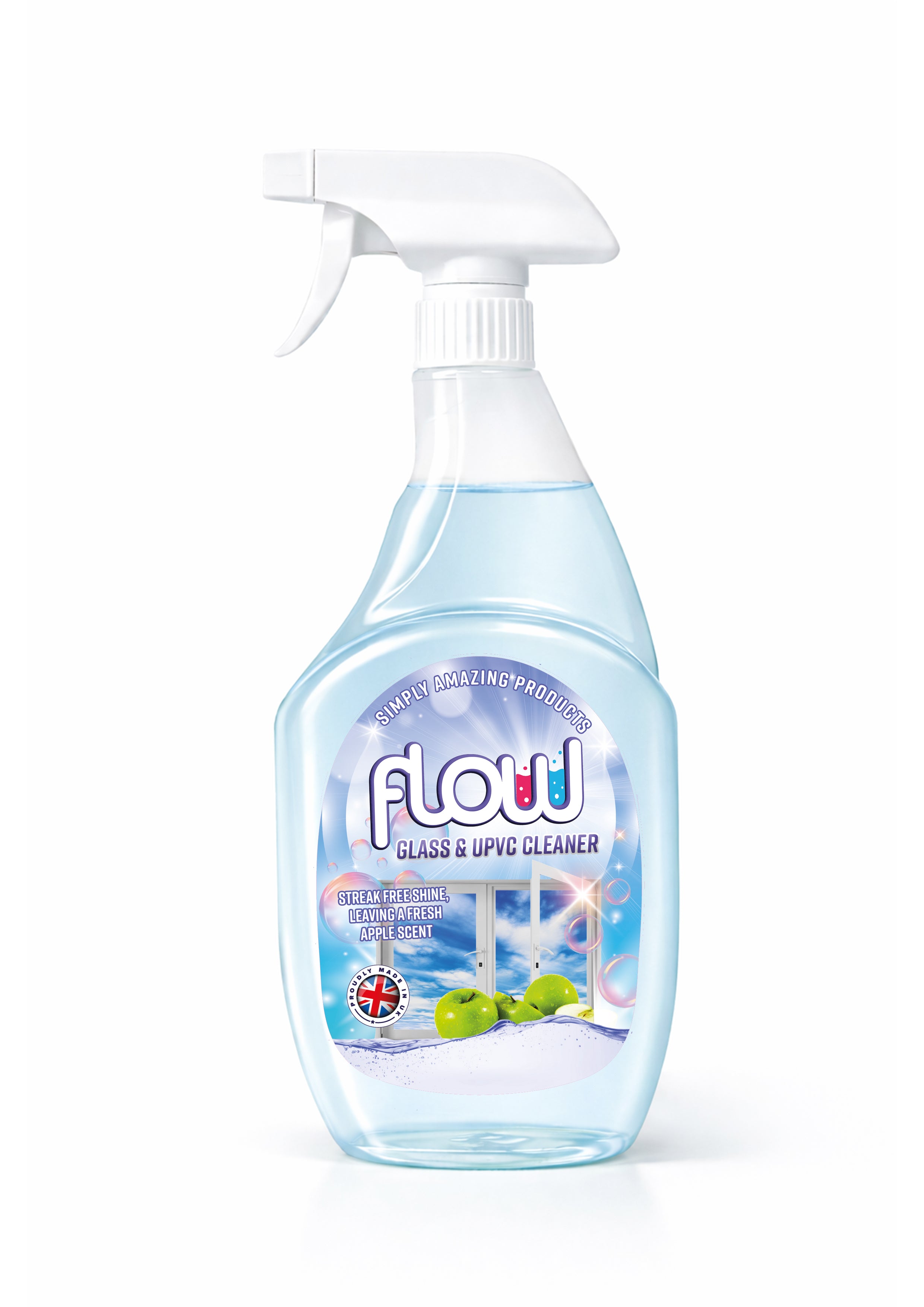 Flow Glass and UPVC Cleaner Trigger Spray 750ml (TS750H2)