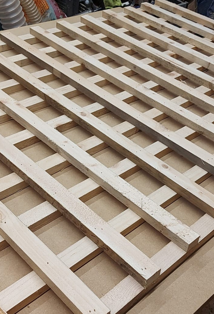 Trellis being made in the workshop 