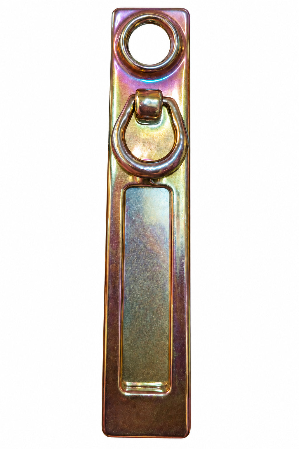 Cylinder Upright Postal Door Knocker Antique Brass