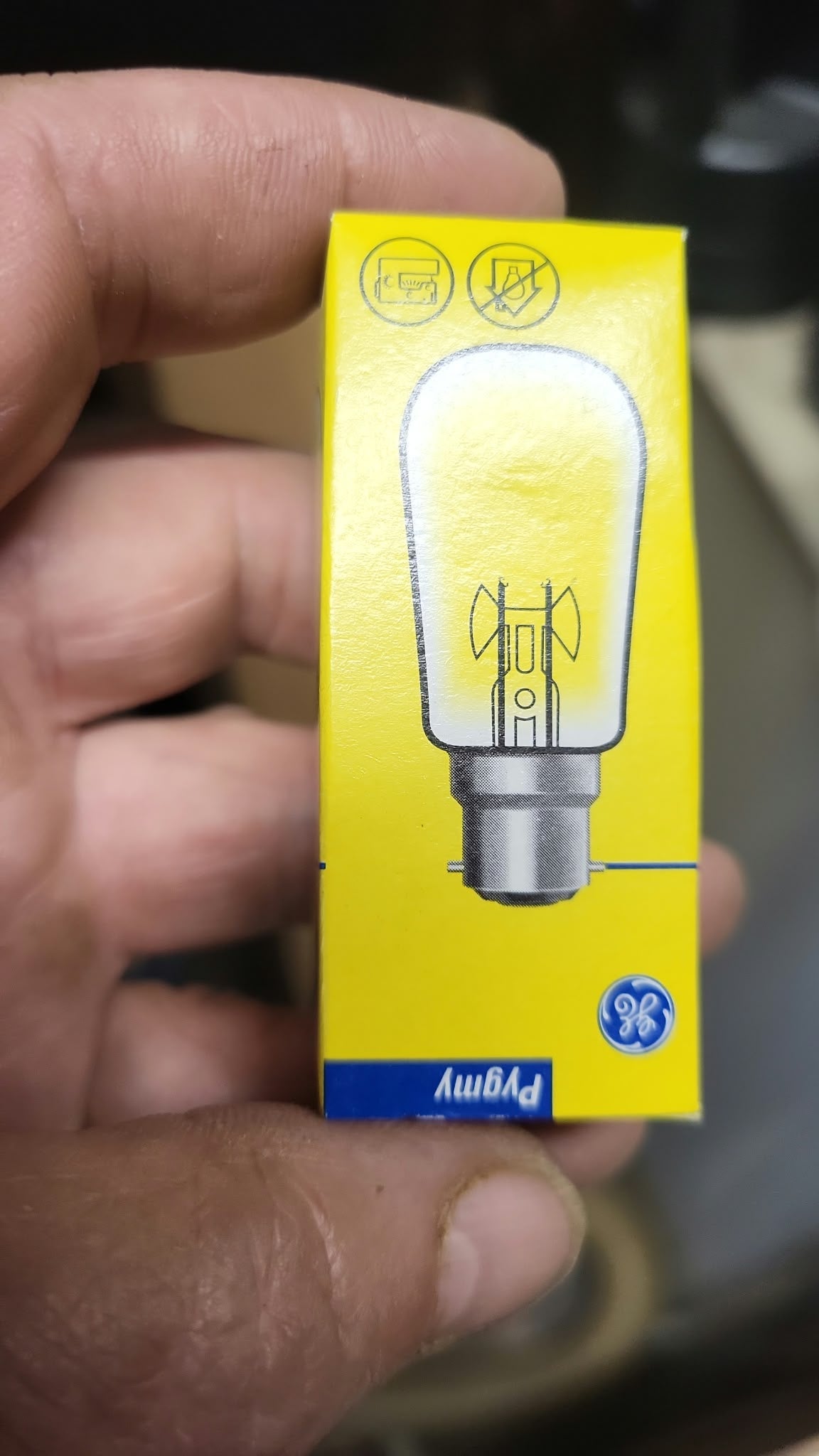 GE 25W SBC (B15d) Pygmy Lamp Bulb