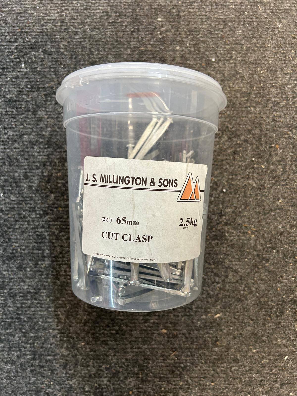 Traditional Floorboard Nails / Bright Cut Clasp Nail 65mm (2 1/2in) - 2.5kg tub