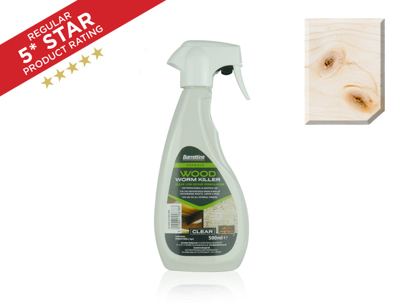 Barrettine Woodworm Killer Trigger Spray 500ml