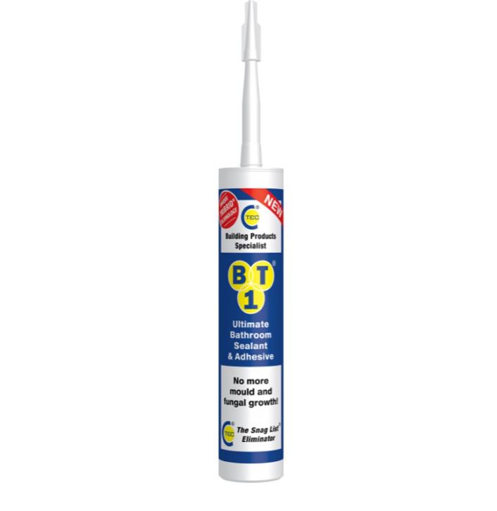CTEC BT1 TRIBRID Ultimate Bathroom Sealant & Adhesive 290ml White