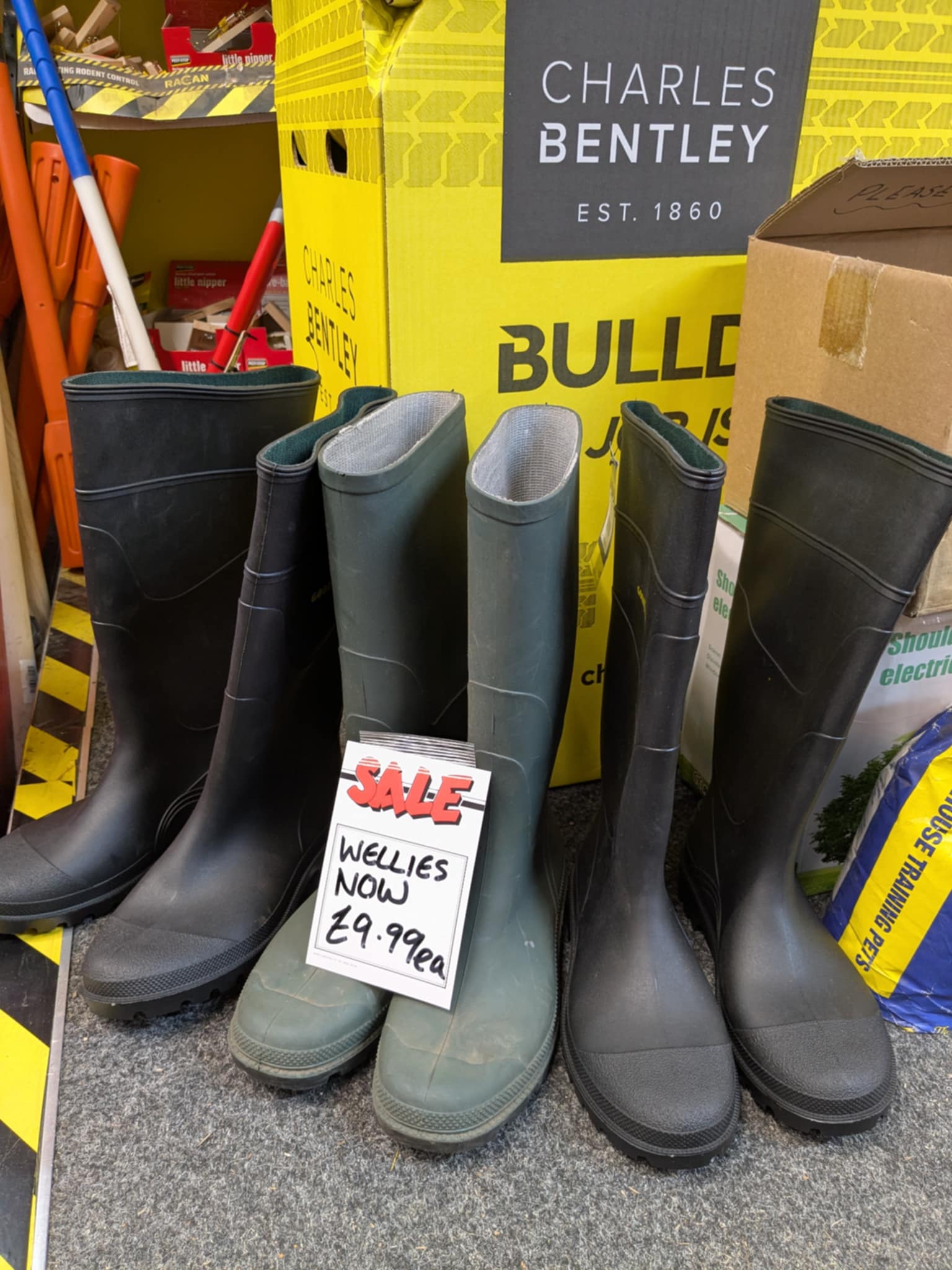 PVC Non-safety Waterproof Wellington Boot - Sizes 6-11