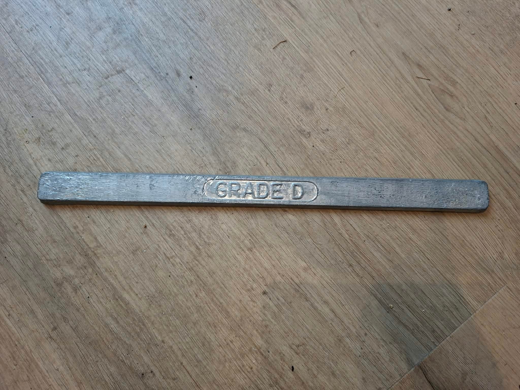 Lead Solder Bars Grade D 348mm x 25mm x 5mm