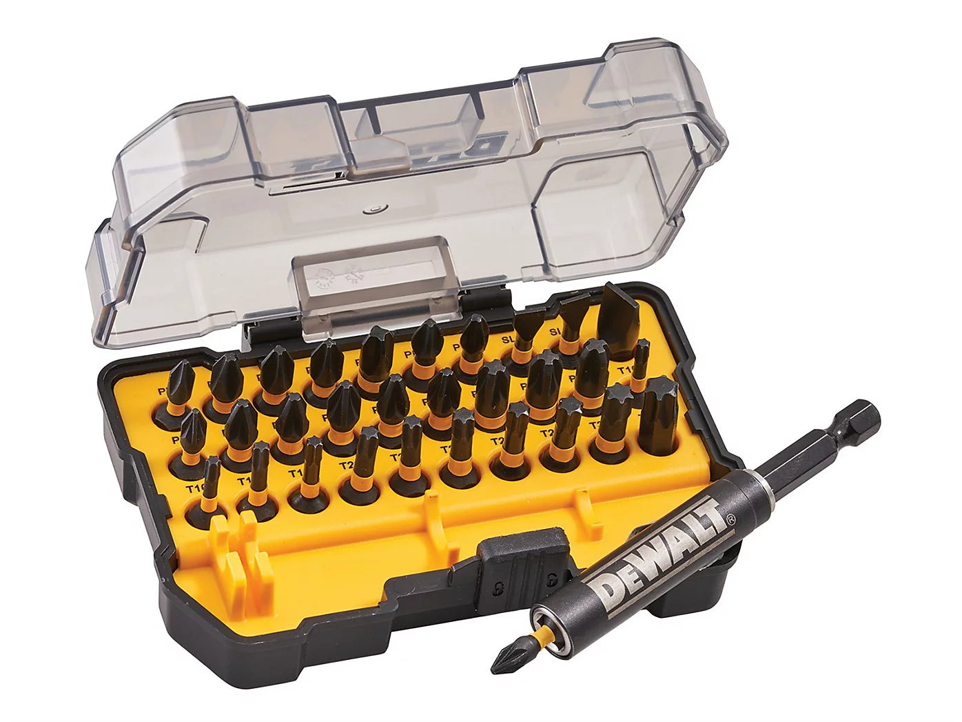 DeWalt Flex Torq Impact Screwdriver Bit Set & Holder 32 Piece DT70585T-QZ (Damaged Cases)
