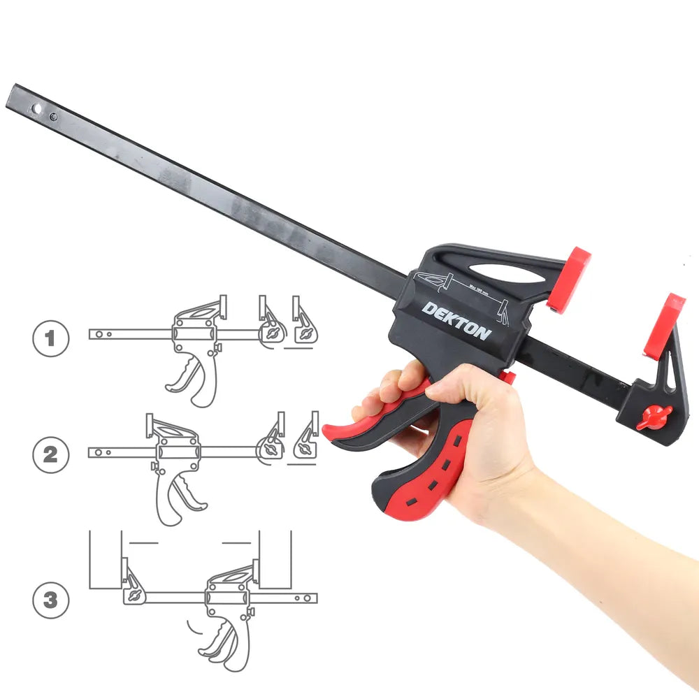 Dekton 2PC 12in Clamp Set 300mm (12in) (DT40505)