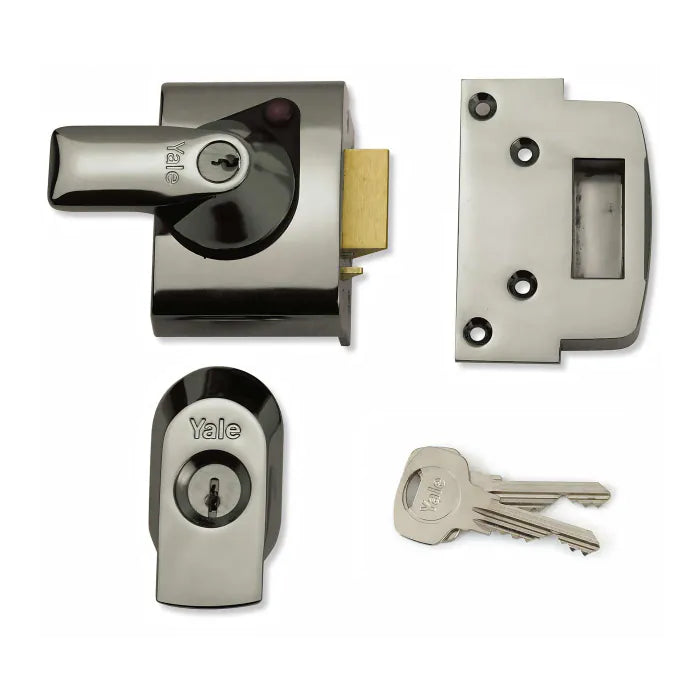 Yale British Standard Night Latch 40mm Polished Chrome (P-BS2-CH-CH-40)