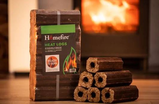 Homefire Heat logs 9.5kg, Pack of 12
