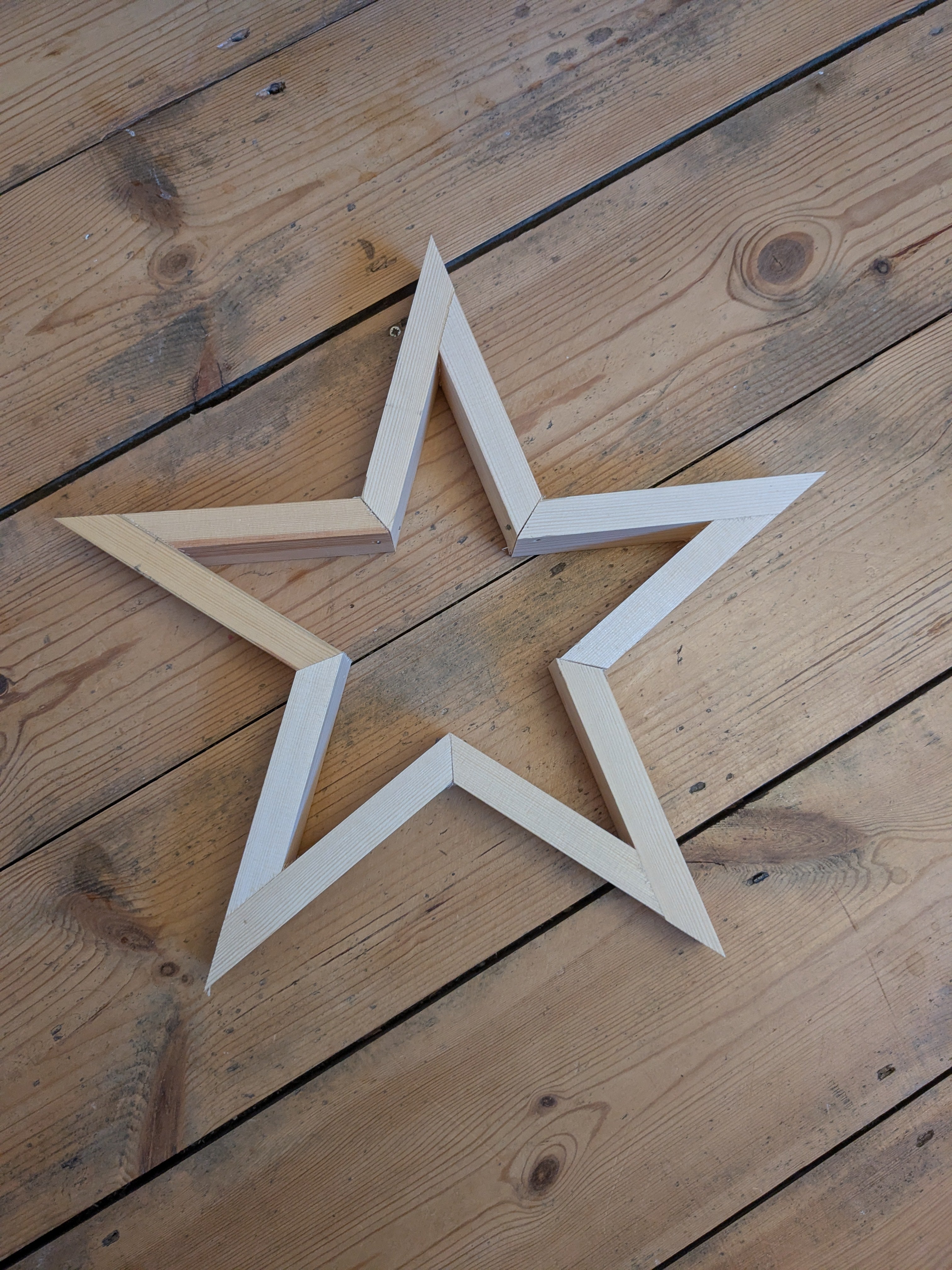 Handmade Wooden Christmas Star