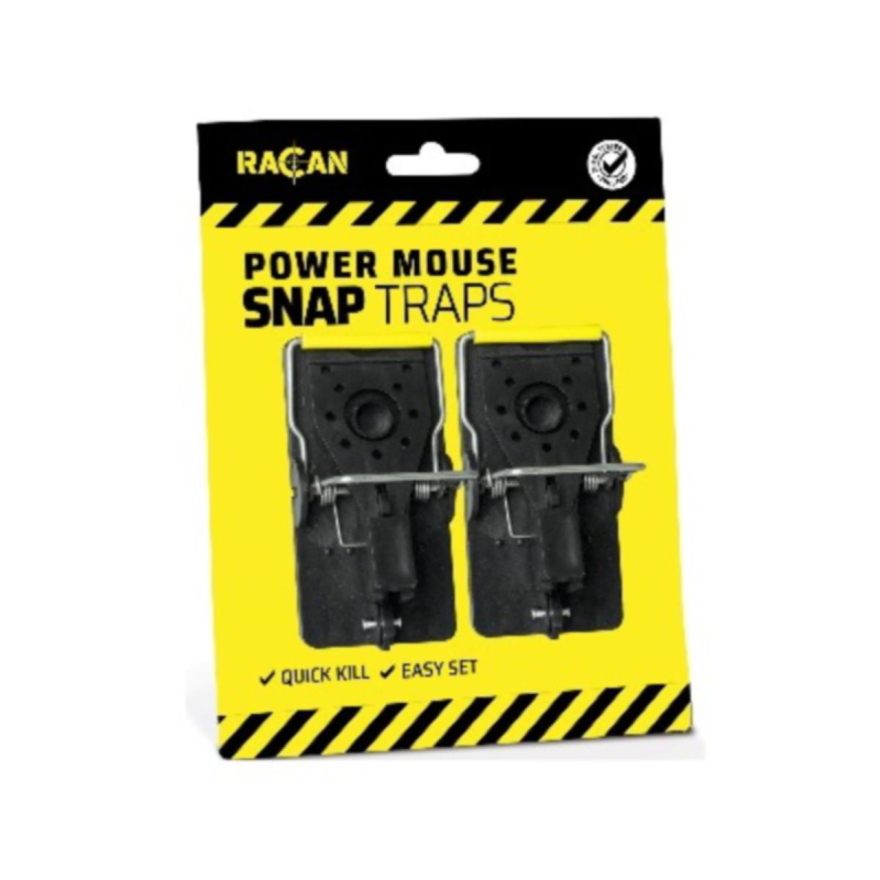 Racan Plastic Mouse Snap Trap Twin Pack