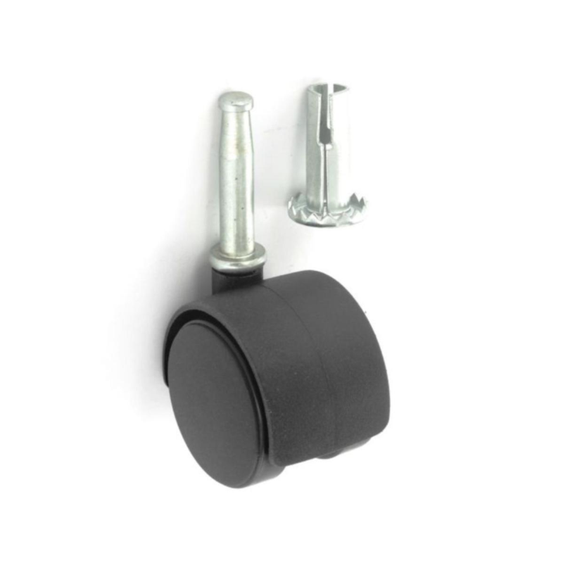 Securit Twin Wheel Castor Peg Fix - 40mm (1 1/2in) 4 Pack