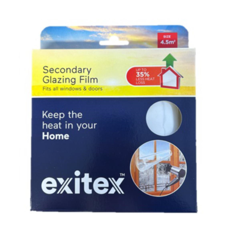 Exitex Secondary Glazing Film 3m x 1.5m - Clear