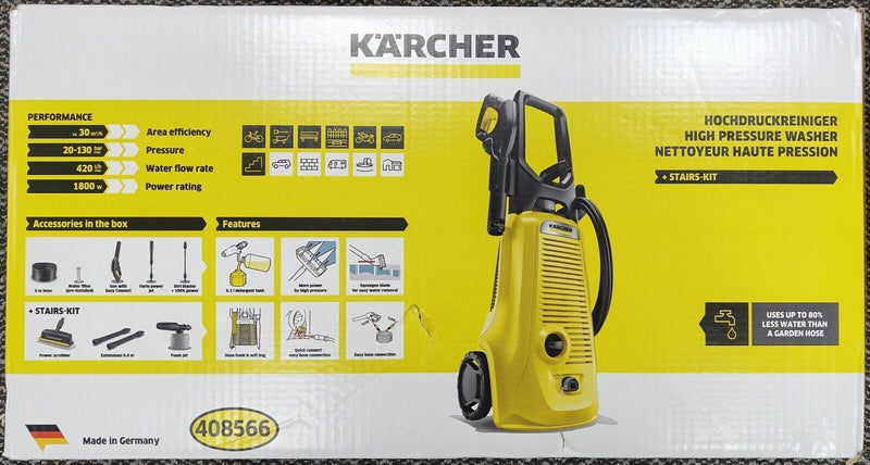 Karcher K4 KHD 4 Pressure Washer with Stairs Kit