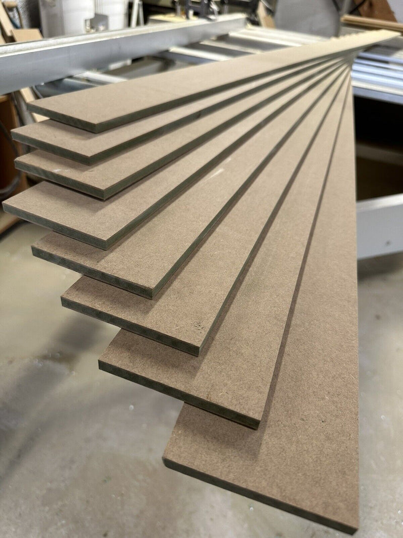 MDF Feature Wall Slat Panelling Strips 1.2m (4ft) & 2.4m (8ft)