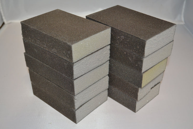 Sanding Blocks - Medium Grit - L12cm x W7.5cm x D2.5cm