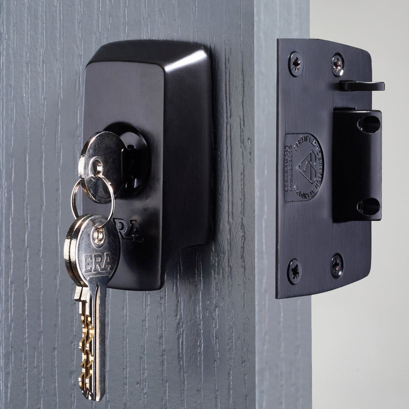 ERA British Standard High Security Nightlatch Door Lock - 40mm Backset - Chrome (1830-37-2)