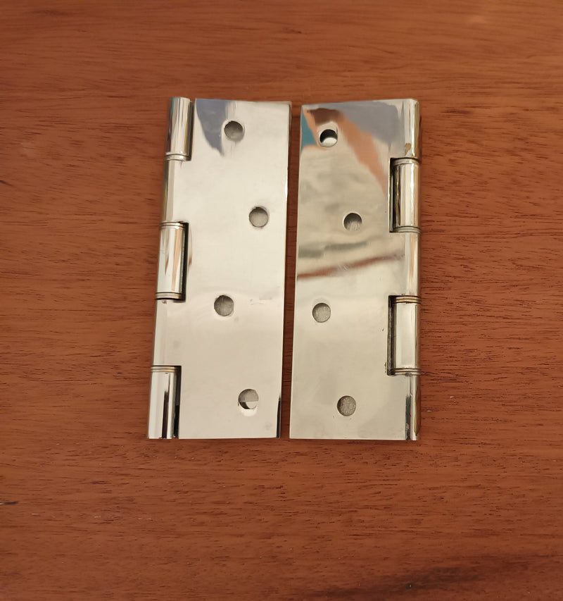 Royale Brass Polished Chrome Plated Hinges 4" x 2 5/8" x 2.2mm