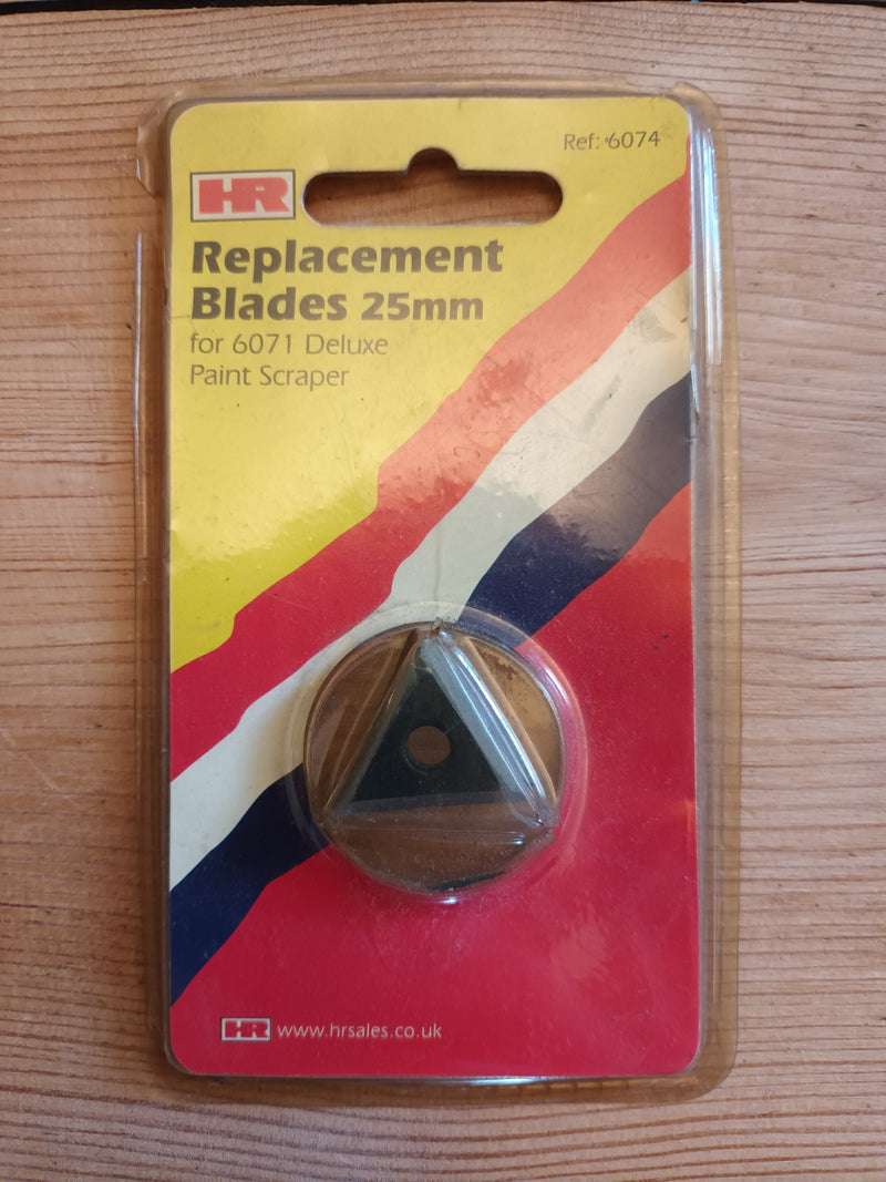 HR Replacement Blades 25mm (1") For 6071 Deluxe Paint Scraper