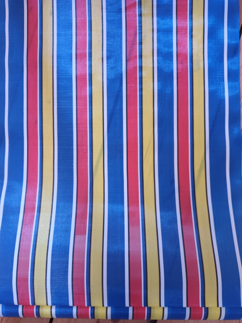 SPAN Synthetic Multi Coloured Retro Deck Chair Fabric Complete With Tacks