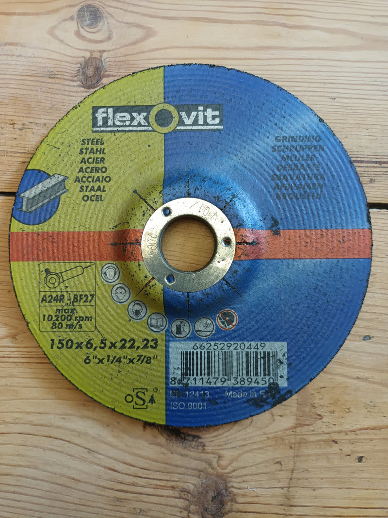 Flexovit Steel Angle Grinder Disc 150 x 6.5 x 22,23mm