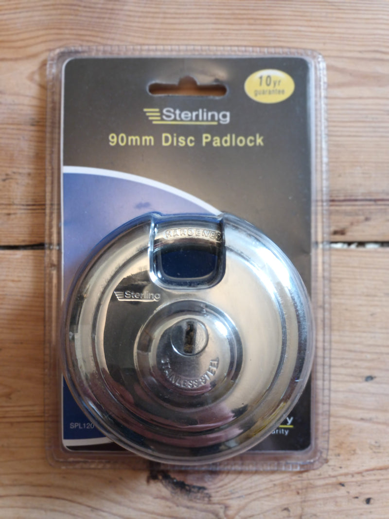 Sterling 90mm Disc Padlock Heavy Security