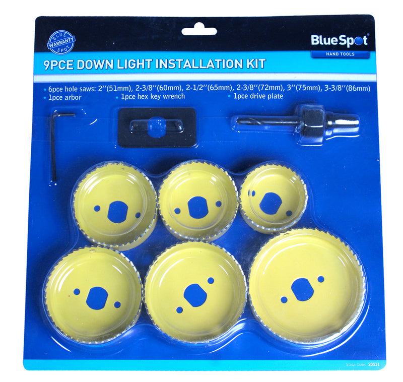 BlueSpot - 9PCE Down Light Installation Kit