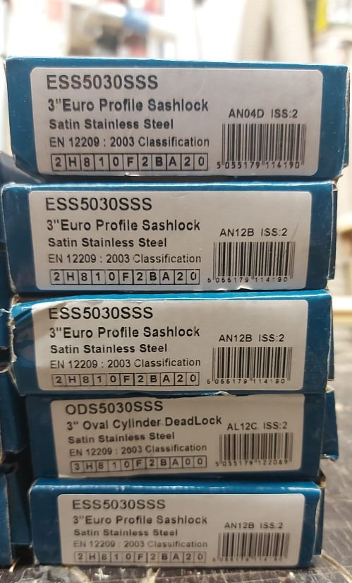 Eurospec - 3" Euro Profile Sashlock - Satin Stainless Steel