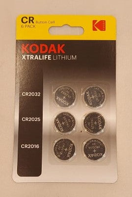 Kodak Xtralife Lithium CR Button Cell - 6 Pack