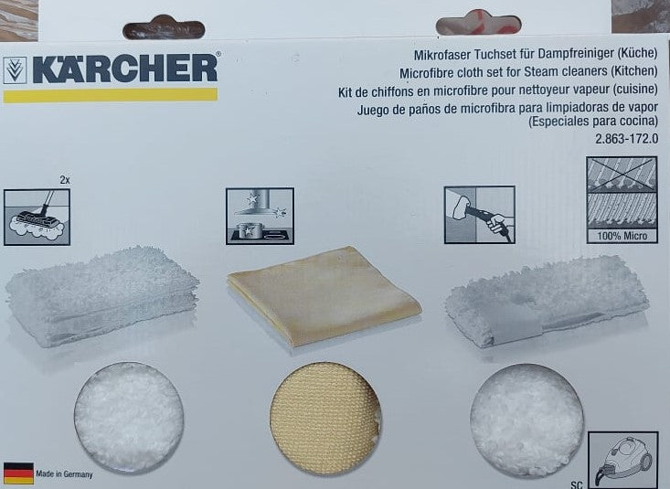 Karcher Microfibre Cloth Set For Steam Cleaners (Kitchen)