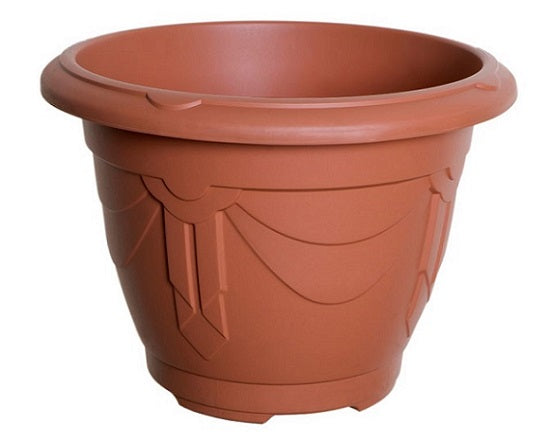 Venetian Plastic Plant Pot Terracotta - 24cm, 33cm & 43cm