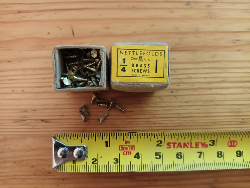 Vintage Nettlefolds 1/4 x 1 Brass Screws