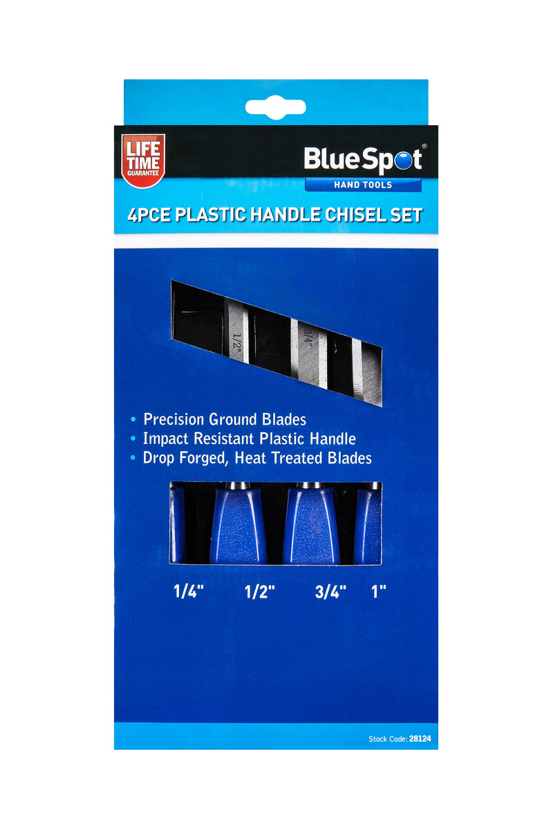 Bluespot 4 Piece Wood Chisel Set (28124)