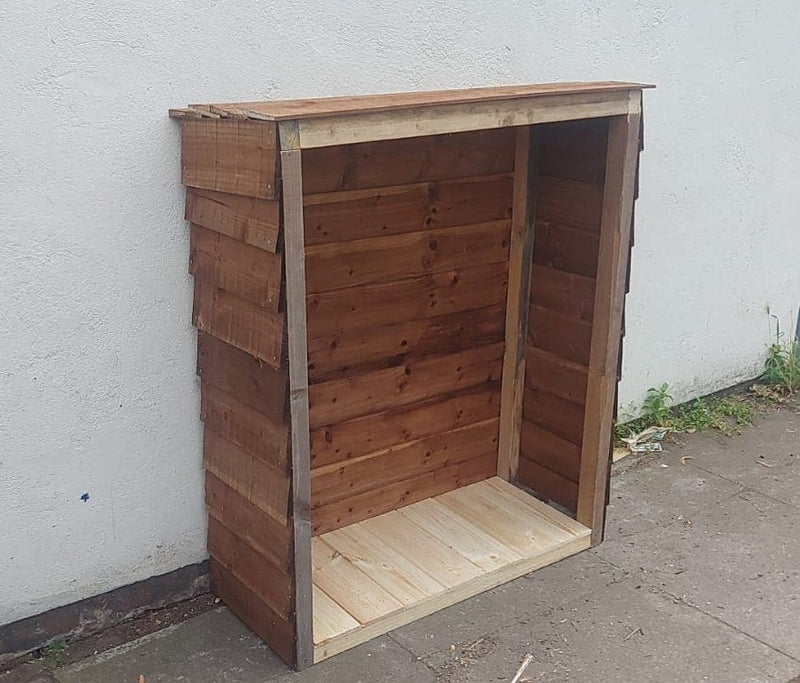 Handmade Single Compartment Wooden Log Store