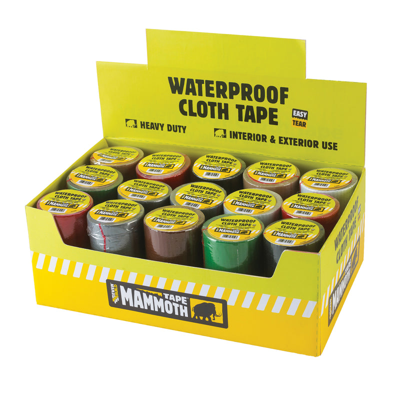 Everbuild - Mammoth Tape - Heavy Duty Waterproof Cloth Tape - 50mm x 4.5m