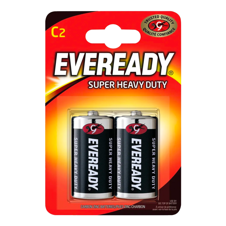 Eveready C2 Super Heavy Duty Battery 2 Pack