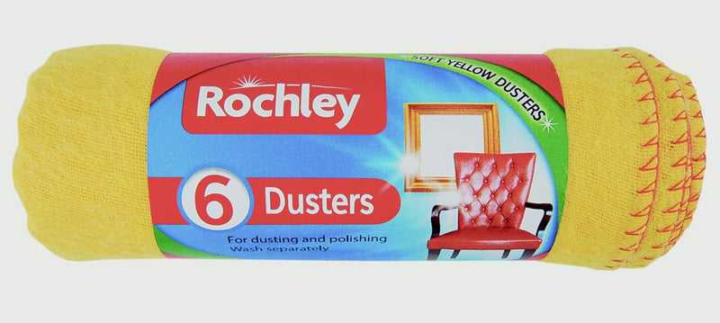 Rochley Yellow Dusters 6 Pack
