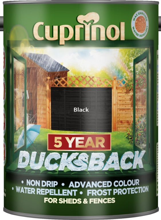 Cuprinol Ducksback 5L Black