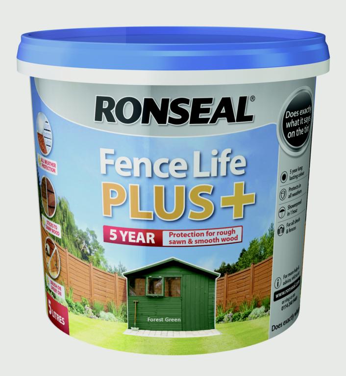 Ronseal Fence Life Plus Forest Green - 5 Litre