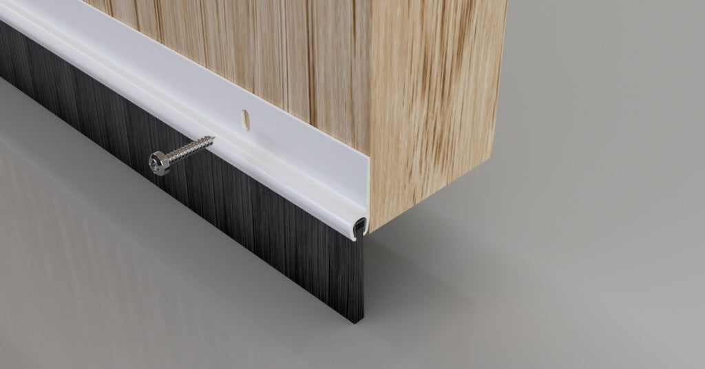 Stormguard Bottom of Door Brush Strip Draught Excluder - 914mm - White