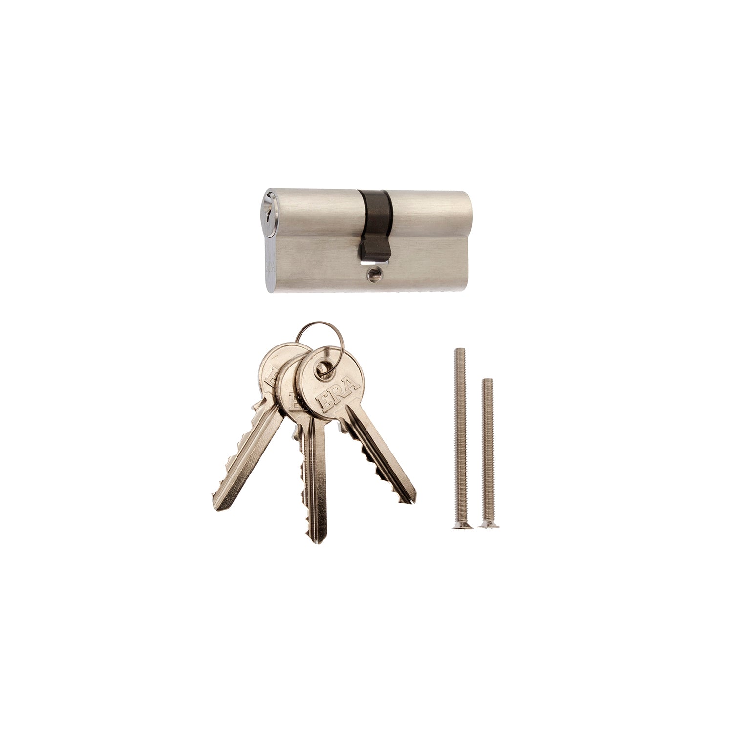 ERA 6 Pin Euro Profile Double Door Cylinder 4077-51 40/40 Satin