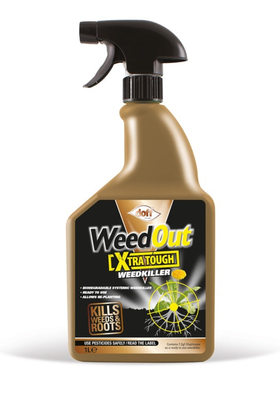 Doff WeedOut Extra Tough Weedkiller 1L Spray Bottle