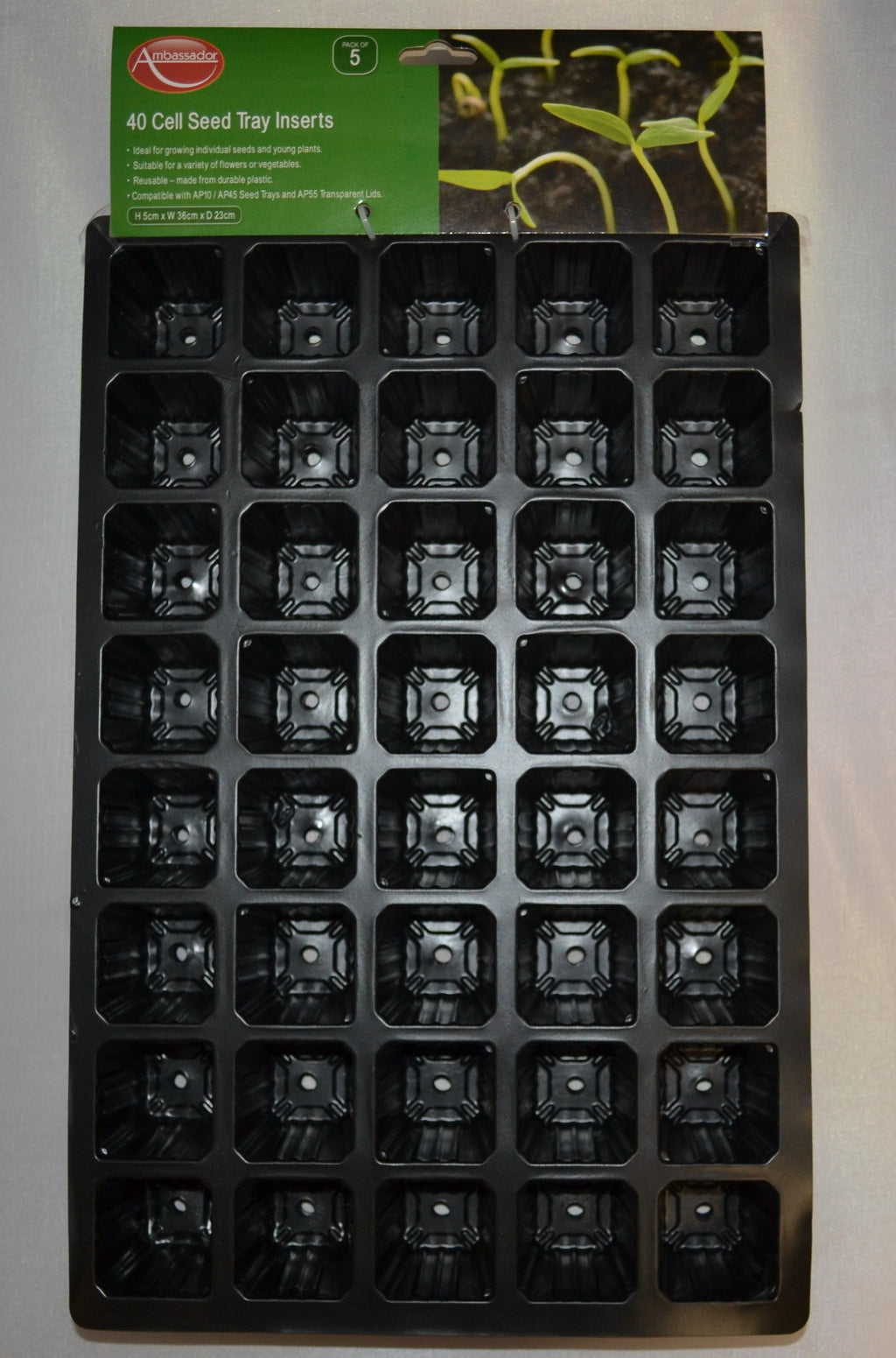 Cell Module Seed Tray Inserts Ambassador 40 Cell Seed Tray Inserts - 5 Pack
