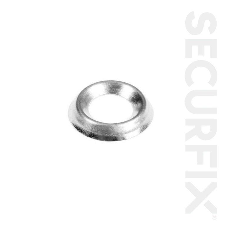 Securfix Trade Pack Cup Washers Brass Plated No.8 200 Pack