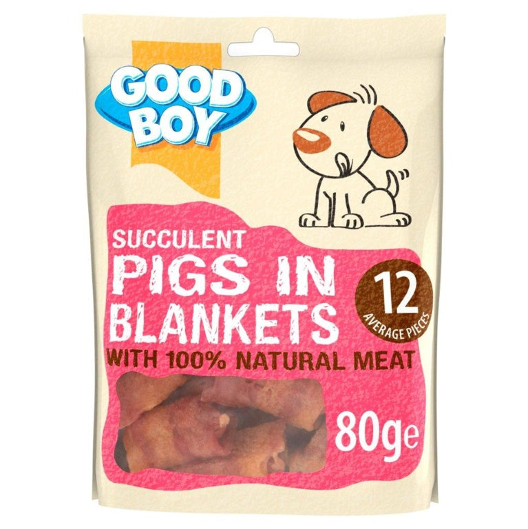 Good Boy Succulent Pigs in Blankets Dog Treats