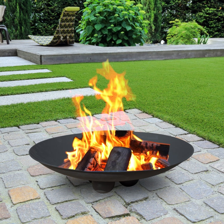 Black Rusted Effect Fire Pit