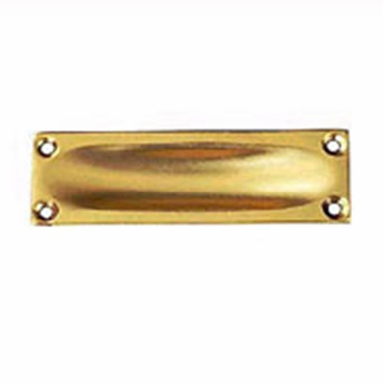 Securit Polished Brass Flush Pull - 90mm (3 1/2")