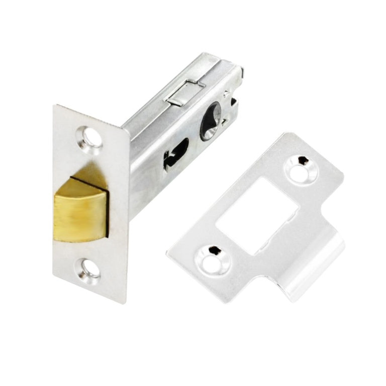 Securit Nickel Plated Bolt Through Mortice Latch 75mm (3") (S1932)