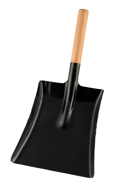 Carbon Steel Ash Shovel 230mm (9") With Wooden Handle