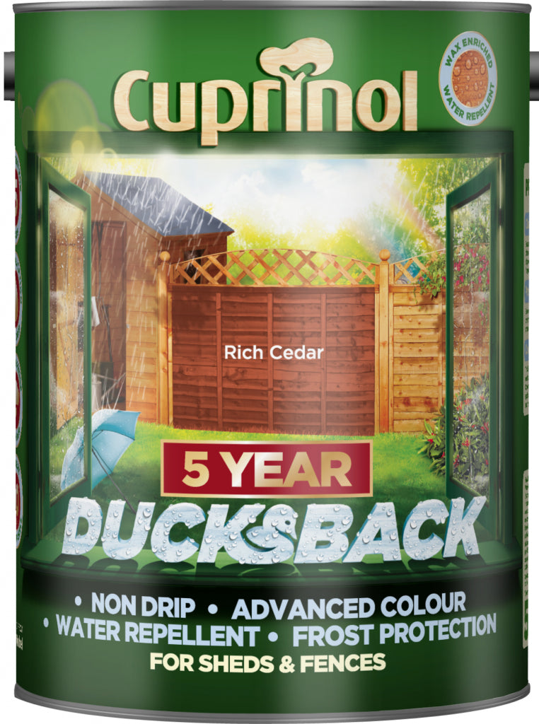 Cuprinol Ducksback 5L Rich Cedar
